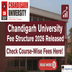 Chandigarh University Releases 2026–27 Fee Structure for UG & PG Programmes; Check Course-Wise Costs Here!
